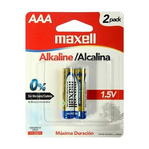 PILA AAA ALCALINA X2 MAXELL LR03-2BP