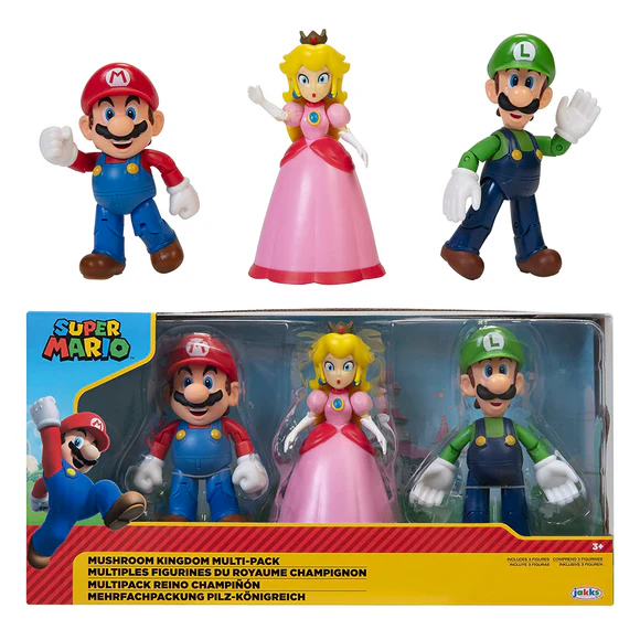 ContiMarket. Juguete Super Mario Bros Multi Pack Mario Luigi y Peach