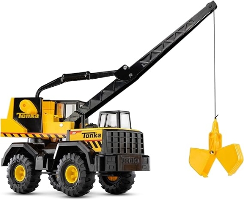 ContiMarket. Camion Grua Tonka Steel Classics Mighty Crane Juguete Resistente para Construccion